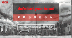 Desktop Screenshot of kickmediagroup.com